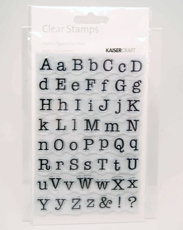 Kaisercraft - Clear Stamp Set - Typewriter Font