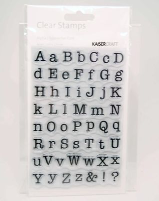 Kaisercraft - Clear Stamp Set - Typewriter Font