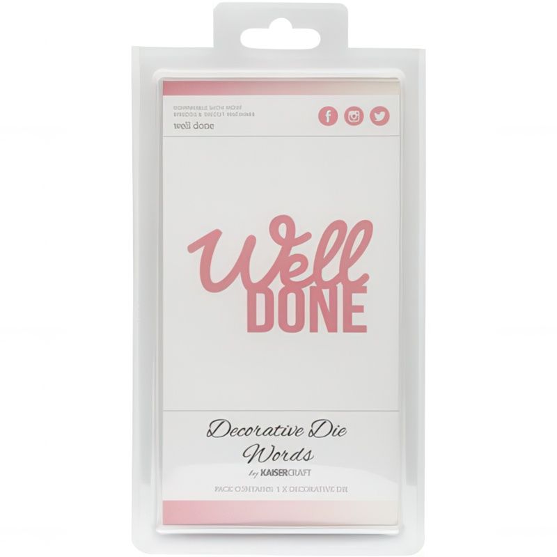 Kaisercraft - Decorative Die - Words - Well Done