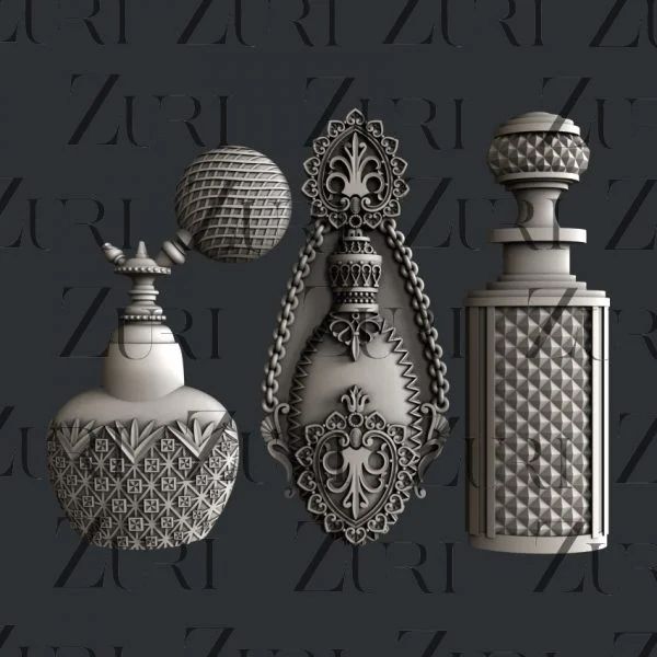 Zuri Design - Silicone Moulds - Perfume Bottles