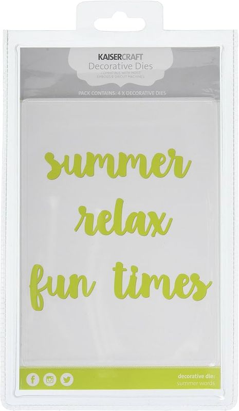 Kaisercraft - Decorative Die - Words - Summer Words