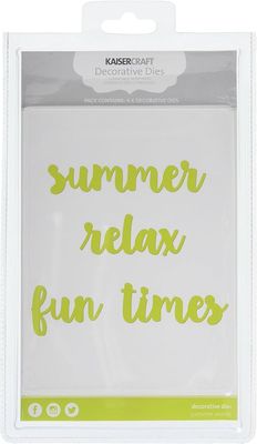 Kaisercraft - Decorative Die - Words - Summer Words