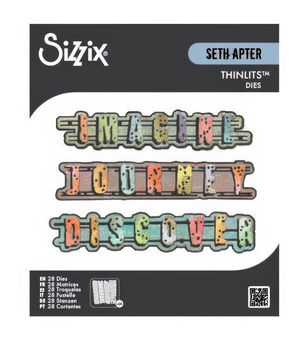 Sizzix - Seth Apter - Thinlits Die Set - Word Wafers #1
