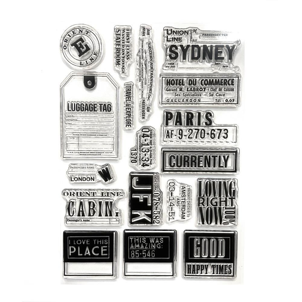 Elizabeth Craft Design - Clear Stamp - Travels From The Past 3