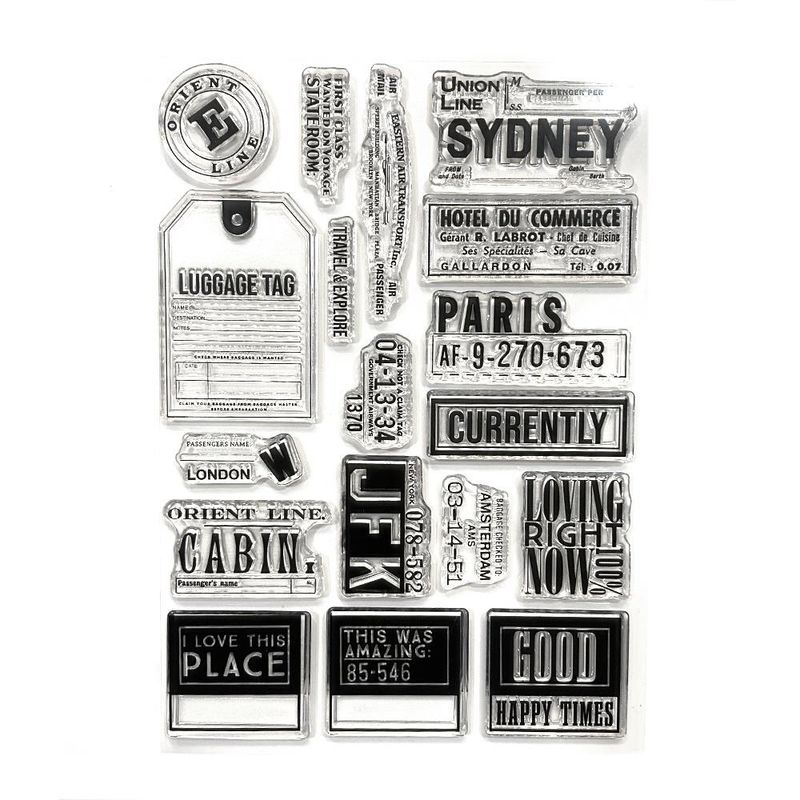 Elizabeth Craft Design - Clear Stamp - Travels From The Past 3