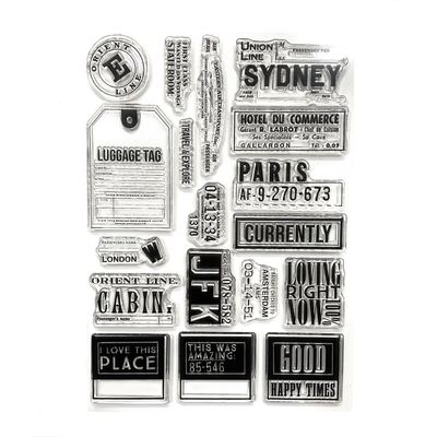 Elizabeth Craft Design - Clear Stamp - Travels From The Past 3