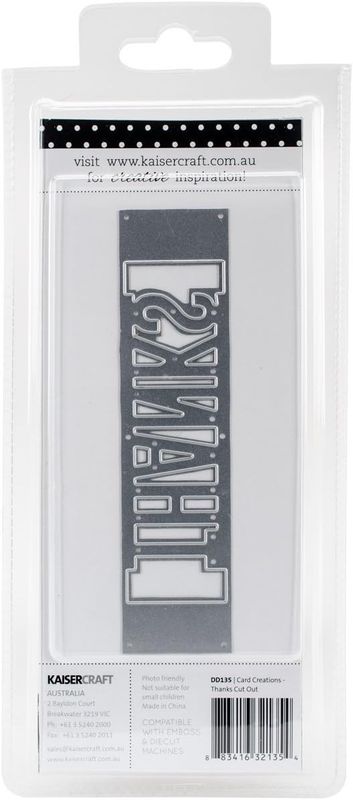 Kaisercraft - Decorative Die - Words - Cut Out - Thanks