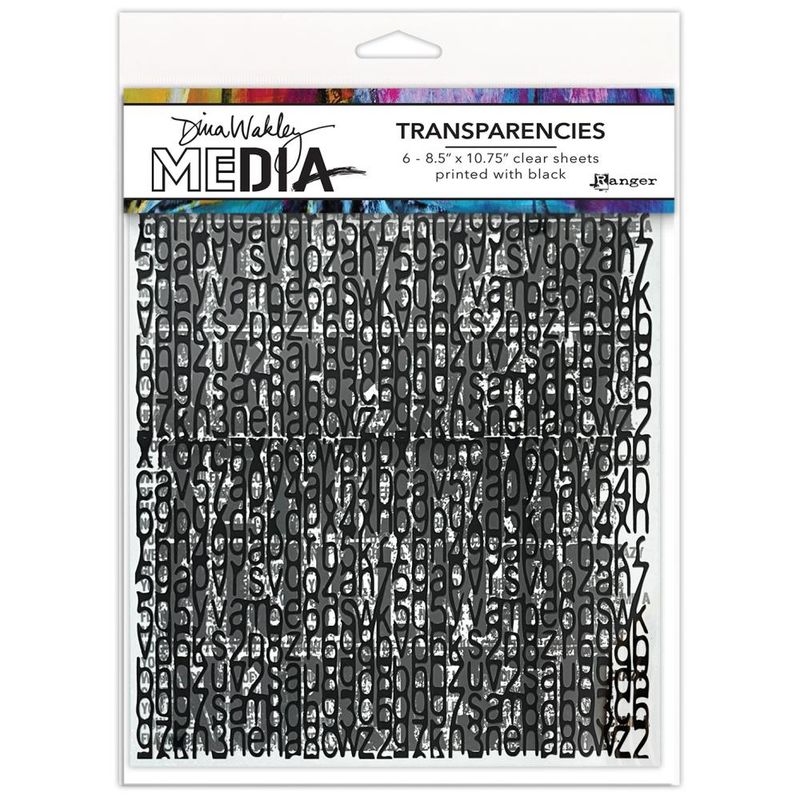 Ranger - Dina Wakley - Transparencies - Typography Set 2