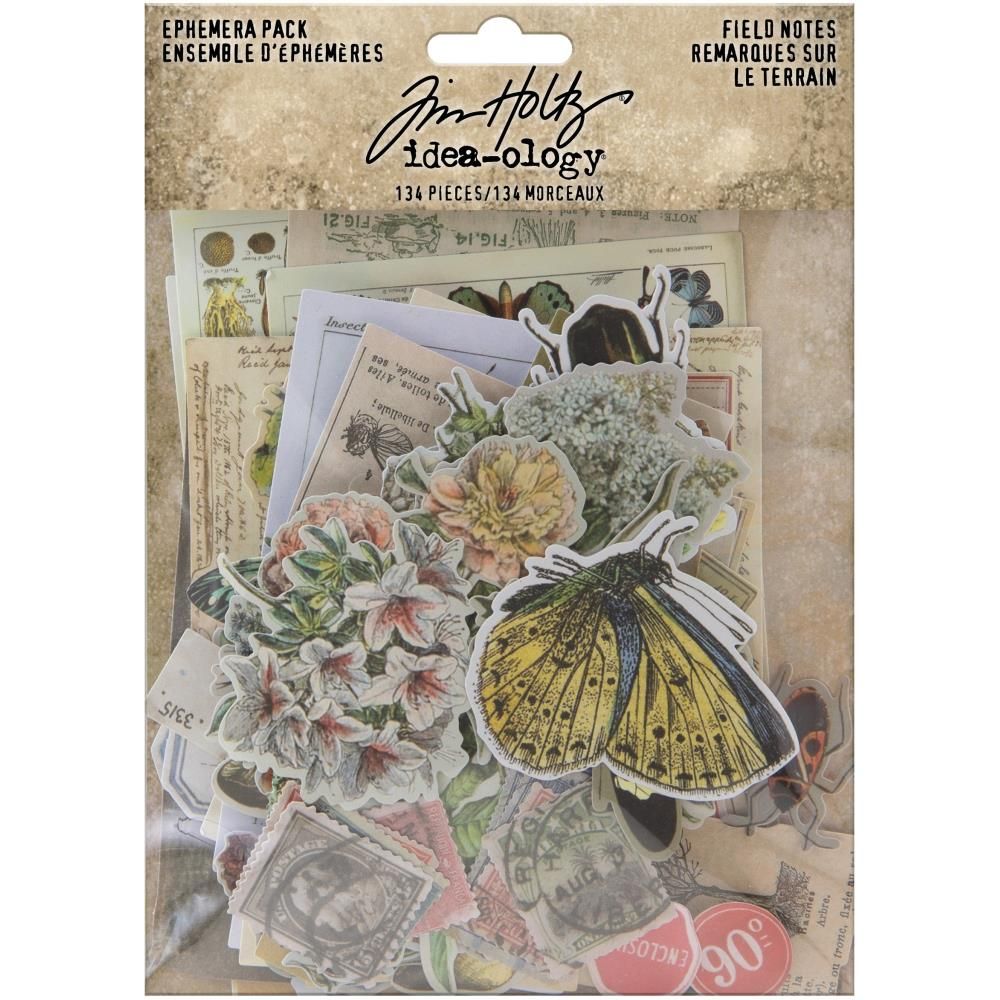 Tim Holtz - Idea-ology - Ephemera Pack - Field Notes