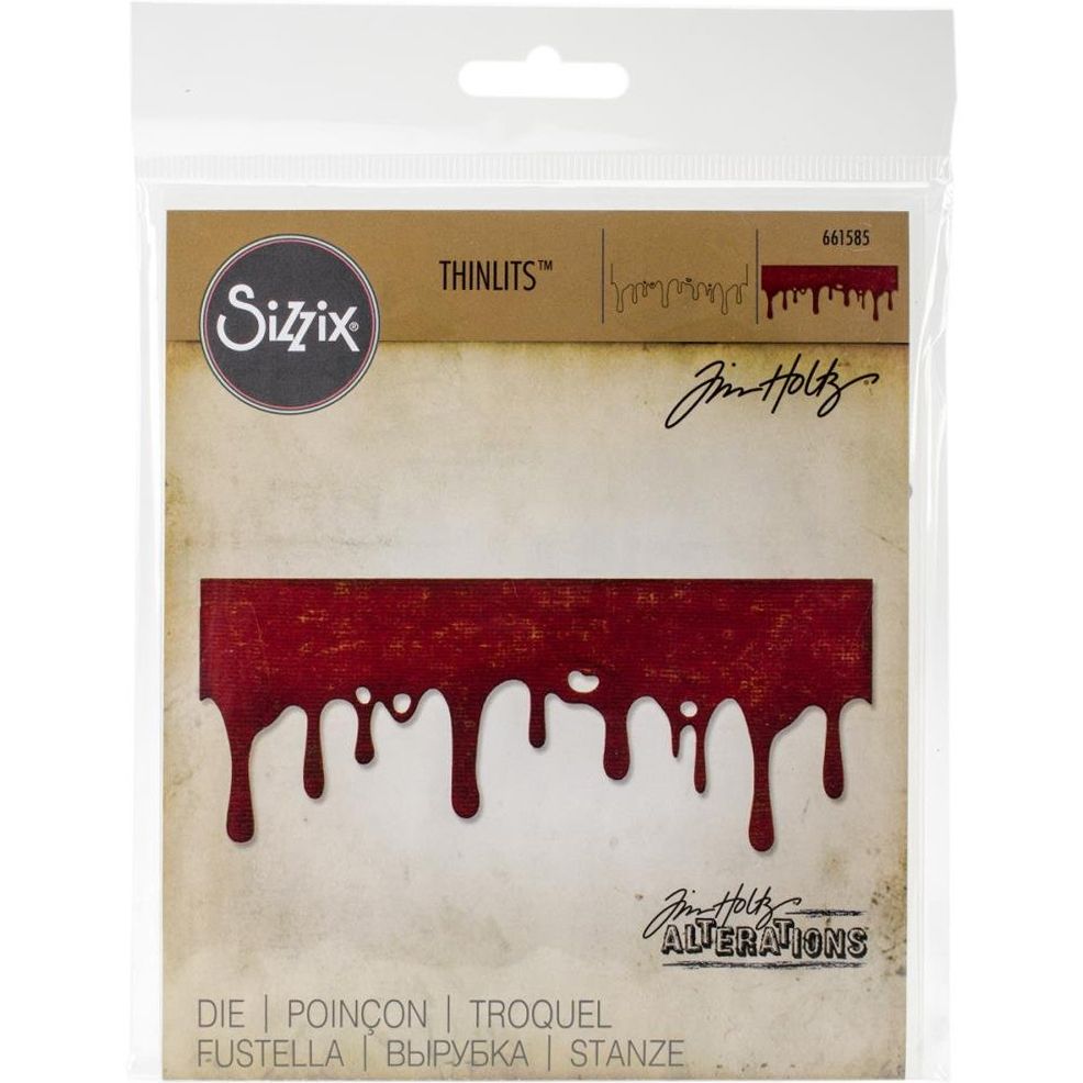 Sizzix - Tum Holtz - Thinlits Dies - Drip Edge