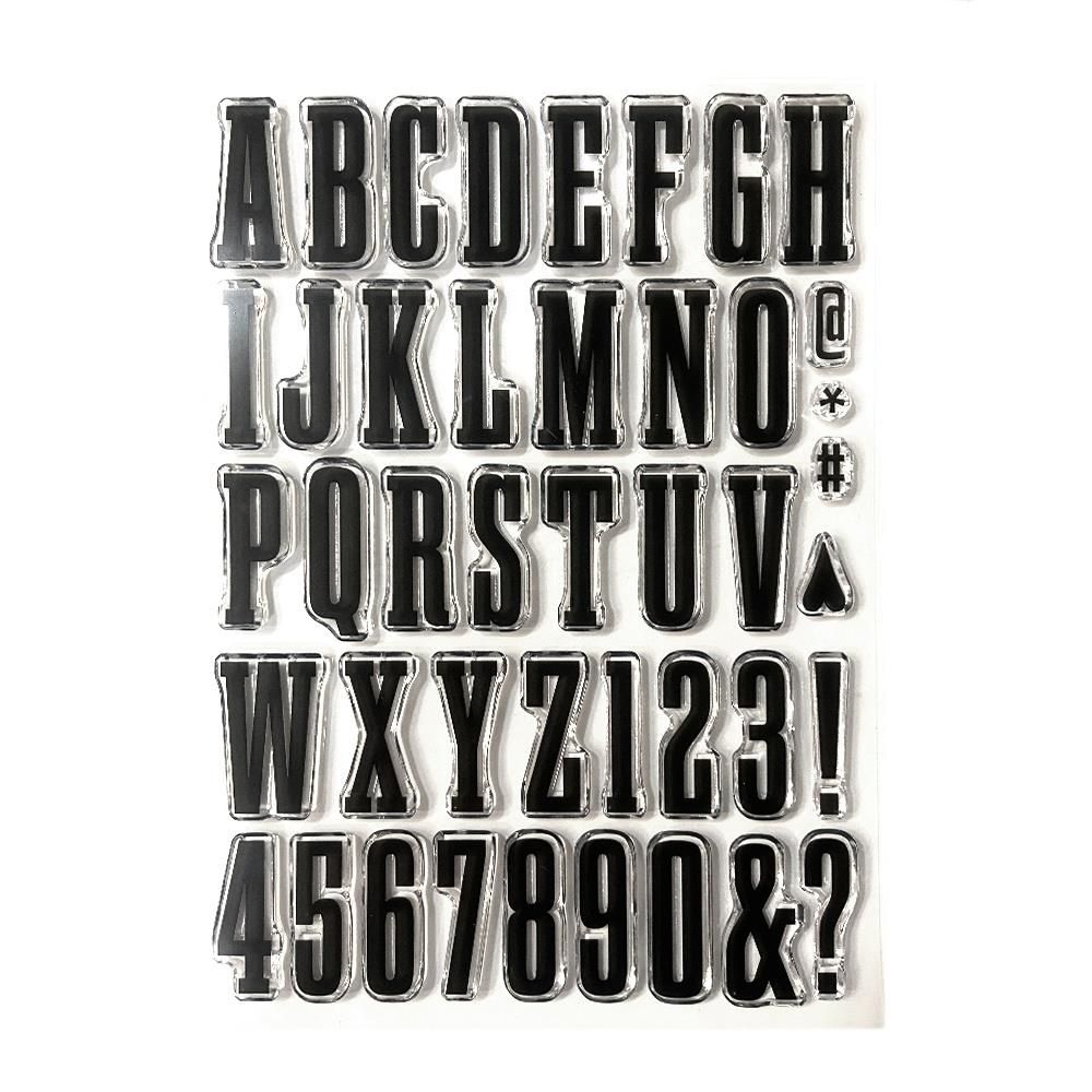 Elizabeth Craft Design - Clear Stamps - Bold Alphabet