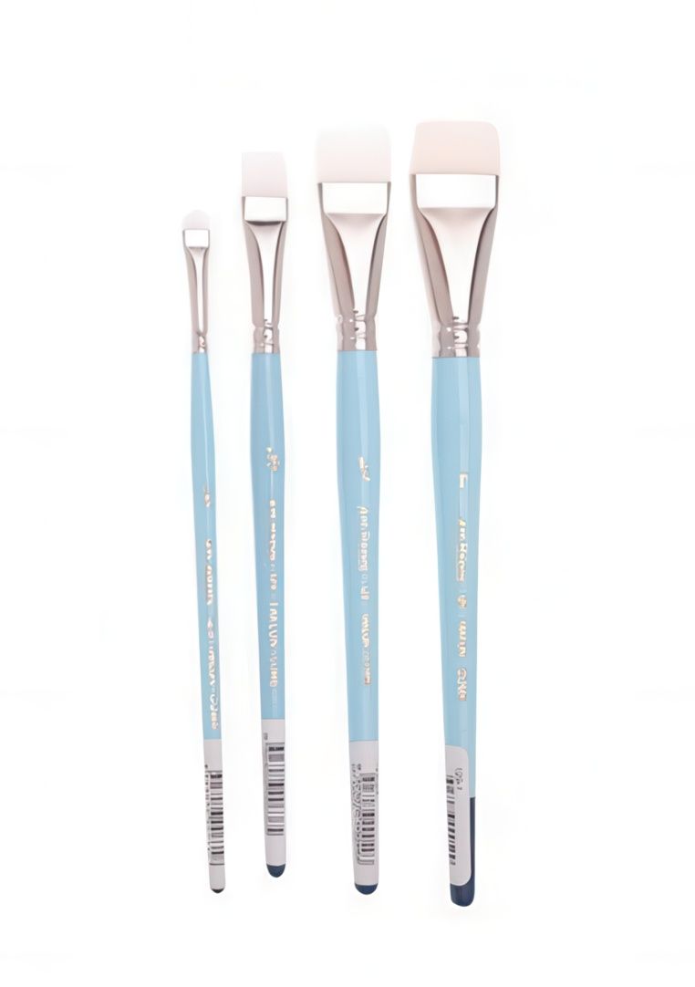 Art Basics - 129 Taklon Comb Brushes - Pick Your size, Art Basics 129 Taklon Brushes: Size 1/4&quot;