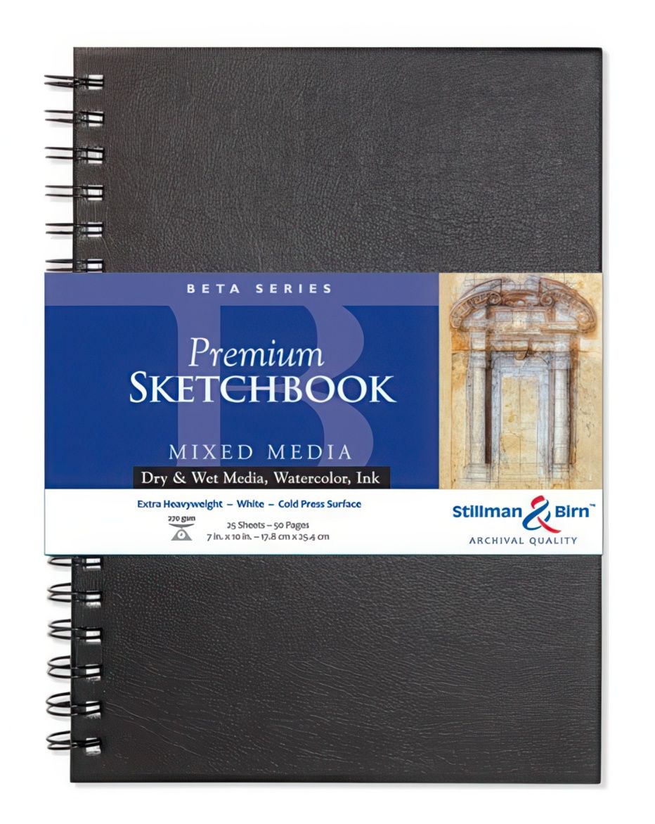 Stillman &amp; Birn - Premium Sketchbook - BETA Range - Spiral Bound - 7&quot;x10&quot; Portrait
