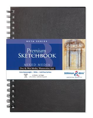 Stillman &amp; Birn - Premium Sketchbook - BETA Range - Spiral Bound - 7&quot;x10&quot; Portrait