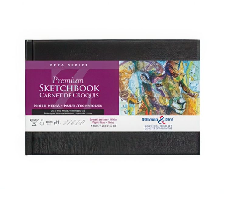 Stillman &amp; Birn - Premium Sketchbook- ZETA Range - Hard Bound - 9&quot;x6&quot; Landscape