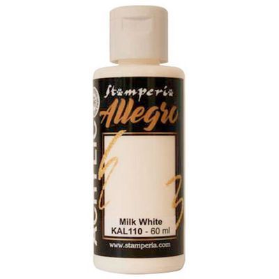Stamperia - Allegro Acrylic Paint - 60ml - Milk White