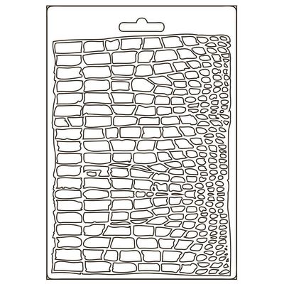 Stamperia - A5 Soft Mould - Savana - Crocodile Pattern