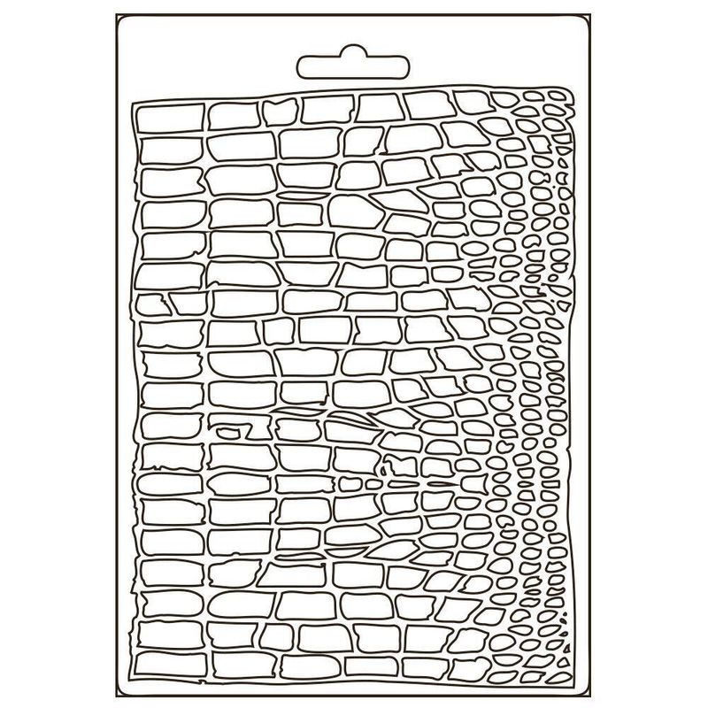 Stamperia - A5 Soft Mould - Savana - Crocodile Pattern