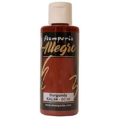 Stamperia - Allegro Acrylic Paint - 60ml - Burgundy