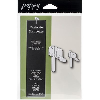 Poppystamp Dies - Curbside Letterbox