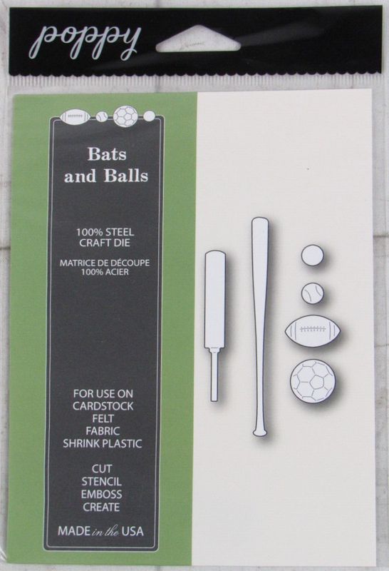Poppystamp Dies - Bats and Balls