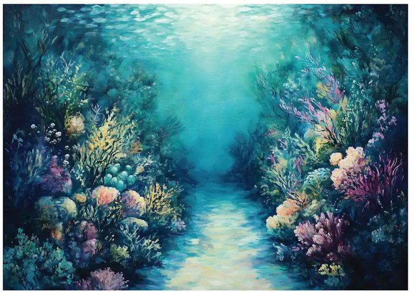 Prima Marketing Re-Design - A1 Decoupage Fibre Sheet - Coral Dreams