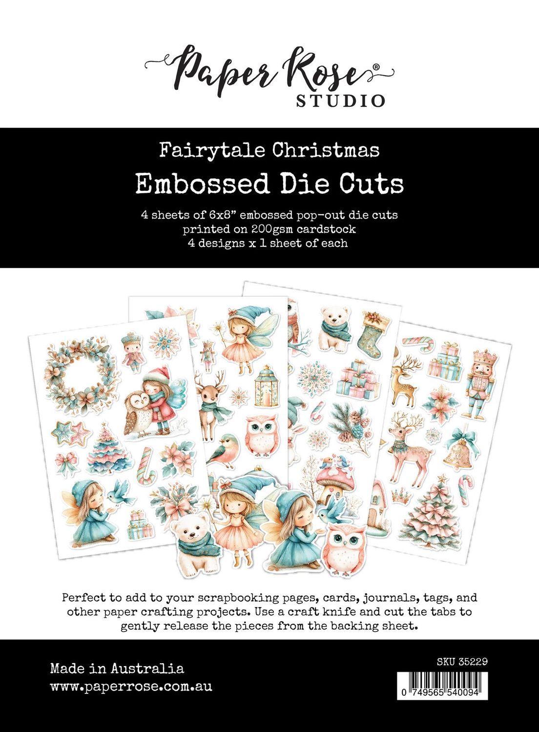 Paper Rose - Fairytale Christmas - Embossed Die Cuts
