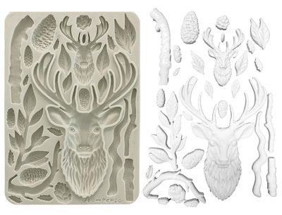 Stamperia - A5 Silicone Mould - The Owl&#39;s House - Deer