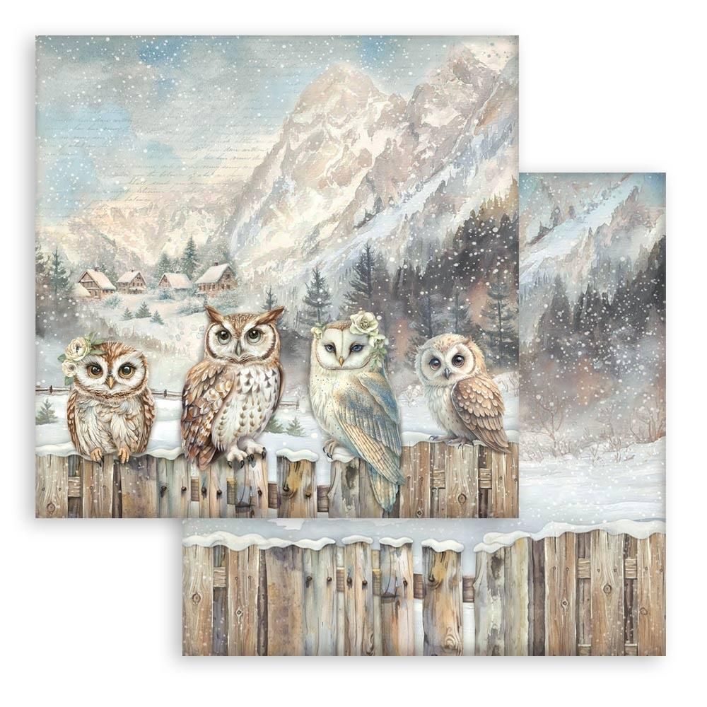 Stamperia - The Owl&#39;s House - 12&quot;x12&quot; Double-sided Paper - Owls