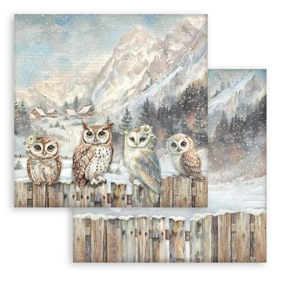 Stamperia - The Owl&#39;s House - 12&quot;x12&quot; Double-sided Paper - Owls