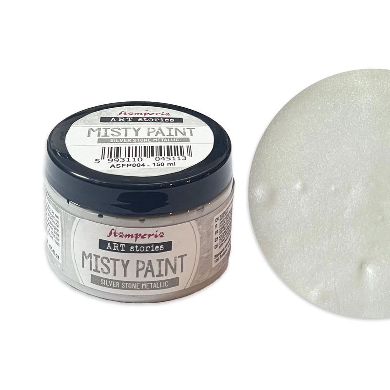 Stamperia - Misty Paint - Metallic - Silver Stone