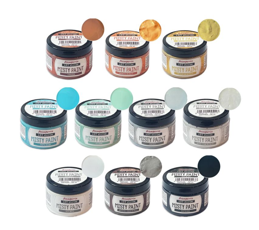 Stamperia - Misty Paint - 150ml - Bundle - All 10 Colours at a special price