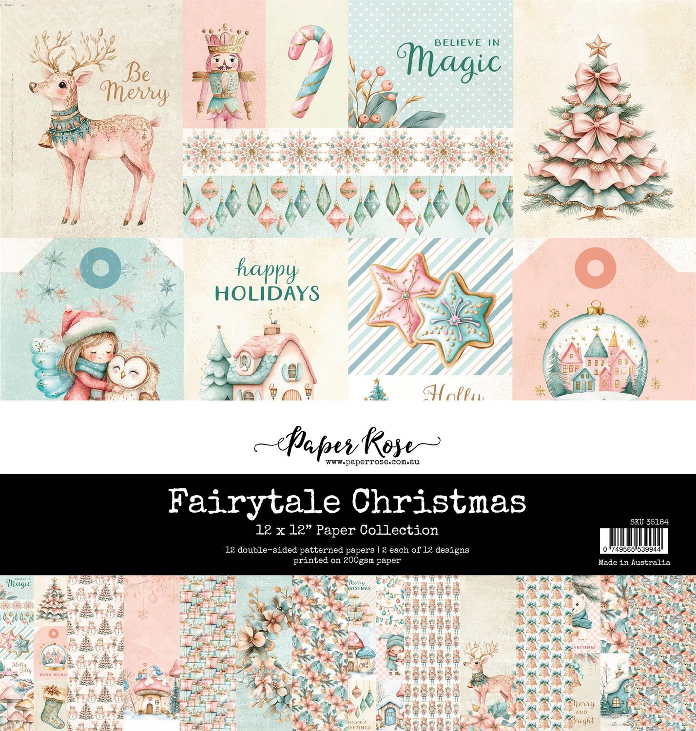 Paper Rose - Fairytale Christmas - 12&quot;x12&quot; Double-sided Paper Collection