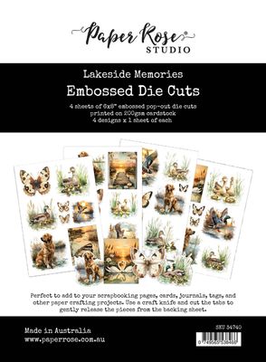 Paper Rose - Lakeside Memories - Embossed Die Cuts