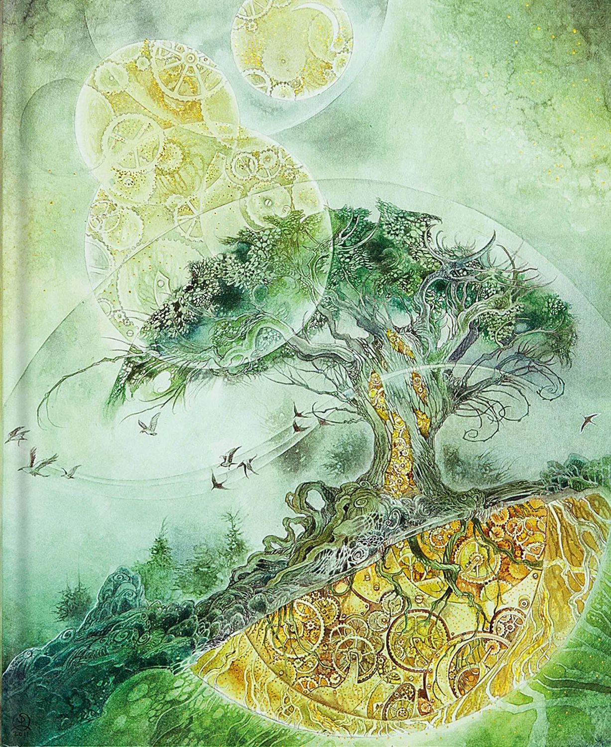 Peter Pauper Press - Lined Journals - 7-1/4&#39;&#39; x 9&#39;&#39; - Timeless Tree