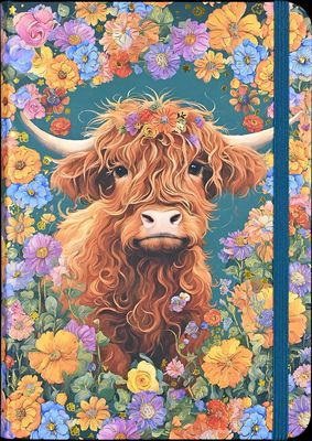 Peter Pauper Press - Lined Journals - 5&#39;&#39; x 7&#39;&#39; - Highland Cow