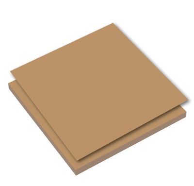 Couture Creations - 12&quot;x12&quot; Smooth Cardstock - Kraft (Single Sheet) 280gsm