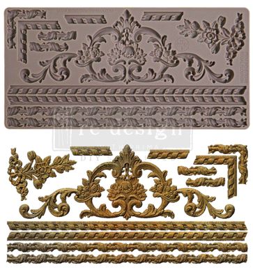 Prima Marketing - Décor Mould - 5&quot;x10&quot; - Regal Flourish