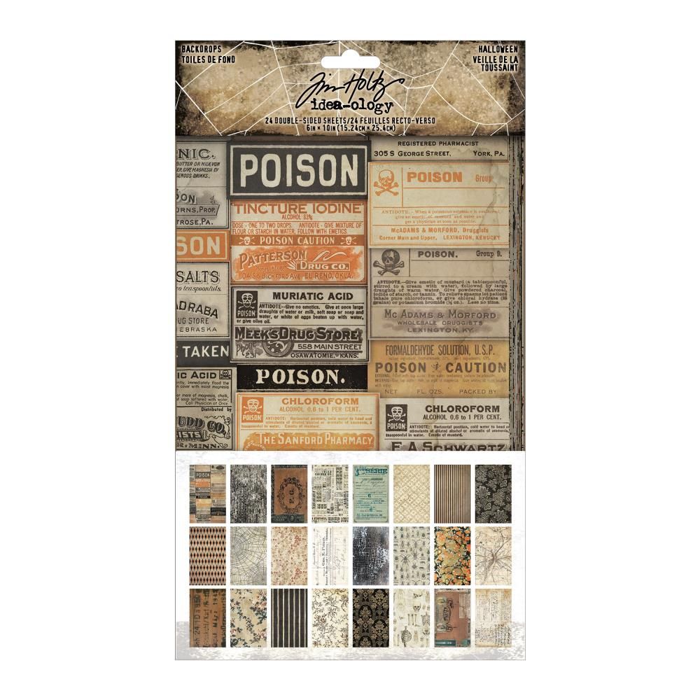 Tim Holtz - Idea-ology - Halloween - Backdrops