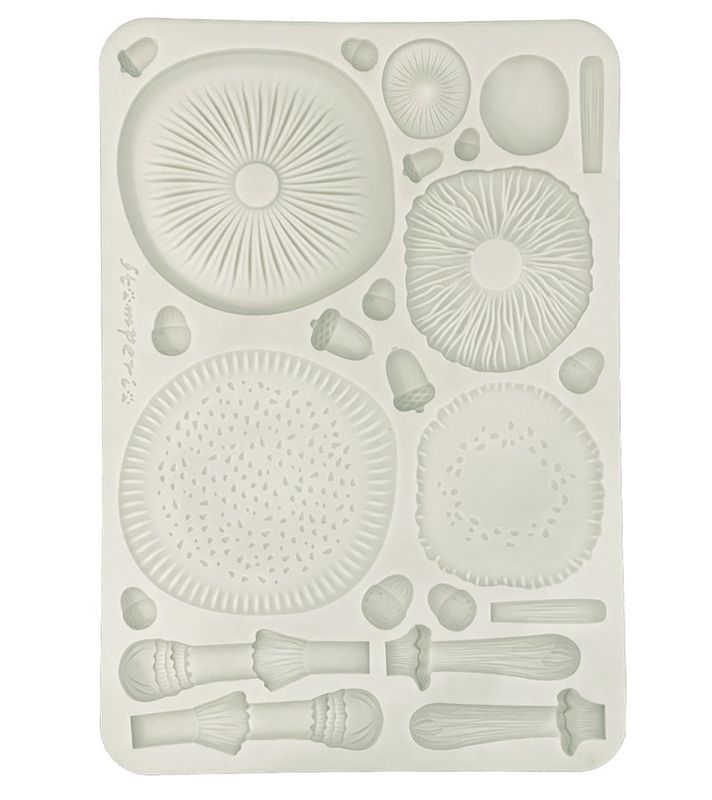 Stamperia - A5 Silicone Mould - Whispering Woods - Mushrooms 3D