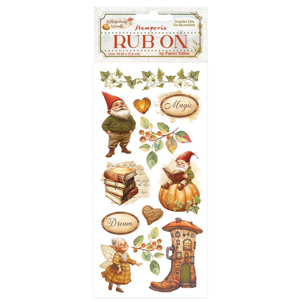 Stamperia - Whispering Woods - Rub-ons - Gnome