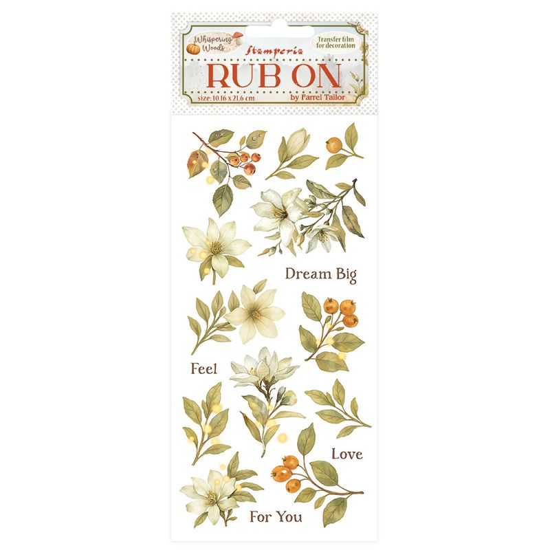 Stamperia - Whispering Woods - Rub-ons - Magnolia