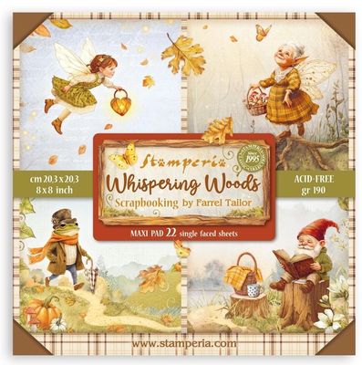 Stamperia - Whispering Woods - 8&quot;x8&quot; Single-sided Paper Pad