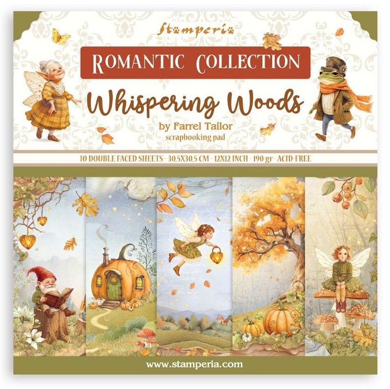 Stamperia - Whispering Woods - 12&quot;x12&quot; Double-sided Paper Pad