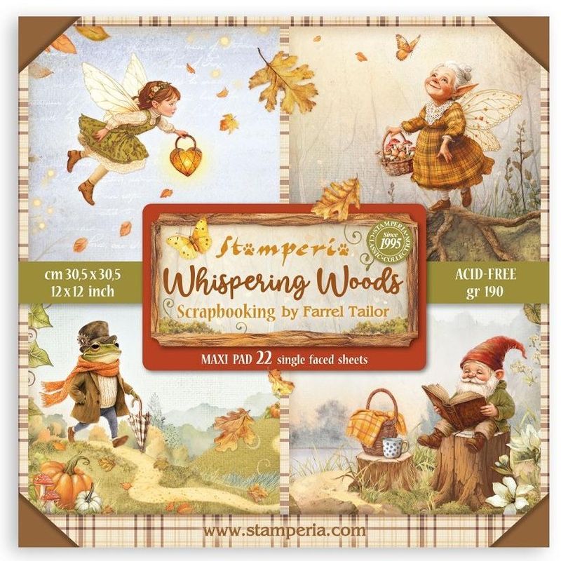 Stamperia - Whispering Woods - 12&quot;x12&quot; Single-sided Paper Pad