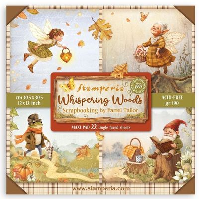 Stamperia - Whispering Woods - 12&quot;x12&quot; Single-sided Paper Pad