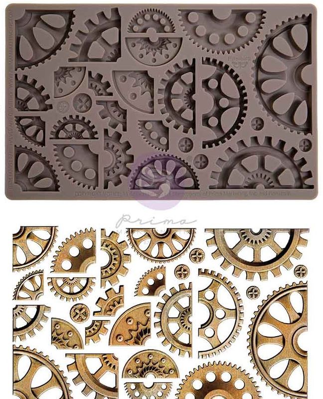 Prima Marketing - Finnabair - 5&quot;x8&quot; Silicone Moulds - Halves and Quarters
