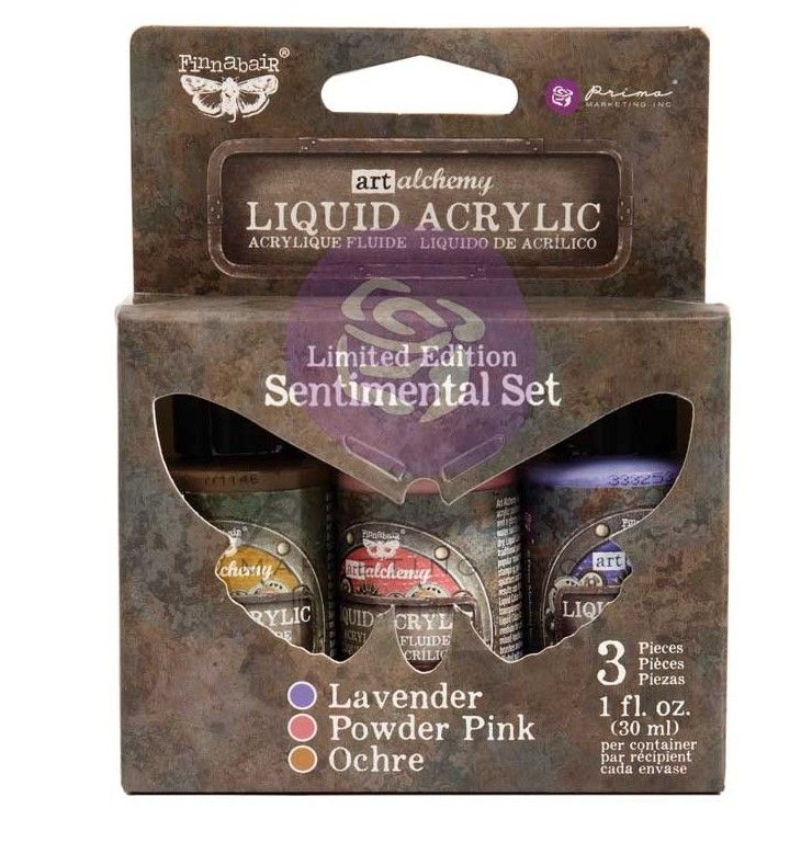 Prima Marketing - Finnabair - Liquid Acrylics Set - Sentimental Set