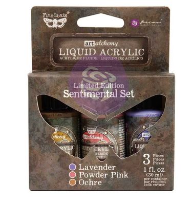 Prima Marketing - Finnabair - Liquid Acrylics Set - Sentimental Set