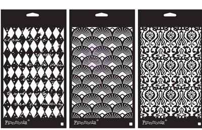 Prima Marketing - Finnabair Limited Edition Stencil Set - Decadent Walls - 3 Stencils